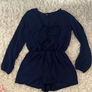 Navy blue romper